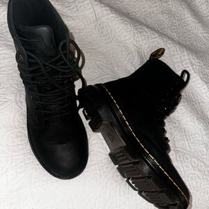 Dr. Martens Black Combat Boots High-Top